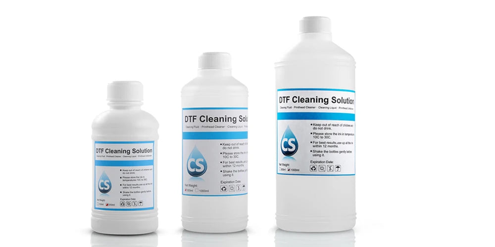 DTF Cleaning Liquid 1000ML for Epson DX3 DX4 DX5 DX7 DX9 L1800 L805 L800 1390 DTF Textile Ink Cleaner Solution With Clean Tool