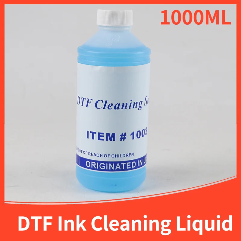 DTF Ink Cleaning Solution Strong Cleaning for Epson DX4 DX5 DX7 L1800 L805 L800 I3200 Printhead Tube Cleaning DTF Power Cleaner