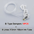 DTF Ink Damper With 6 Lines Ink Tube For Epson XP-15000 XP 15000 15010 15080 L18050 L8050 18100 modify convert Ink Flow Damper
