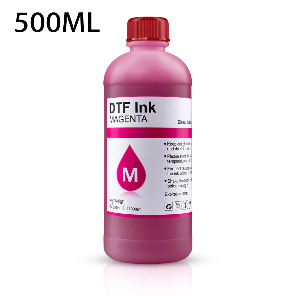 EP-DTF Ink 500ML 1000ML Direct to Transfer Film Ink For Epson Print head i3200 XP600 TX800 L1800 1390 L805 All DTF Ink Printing