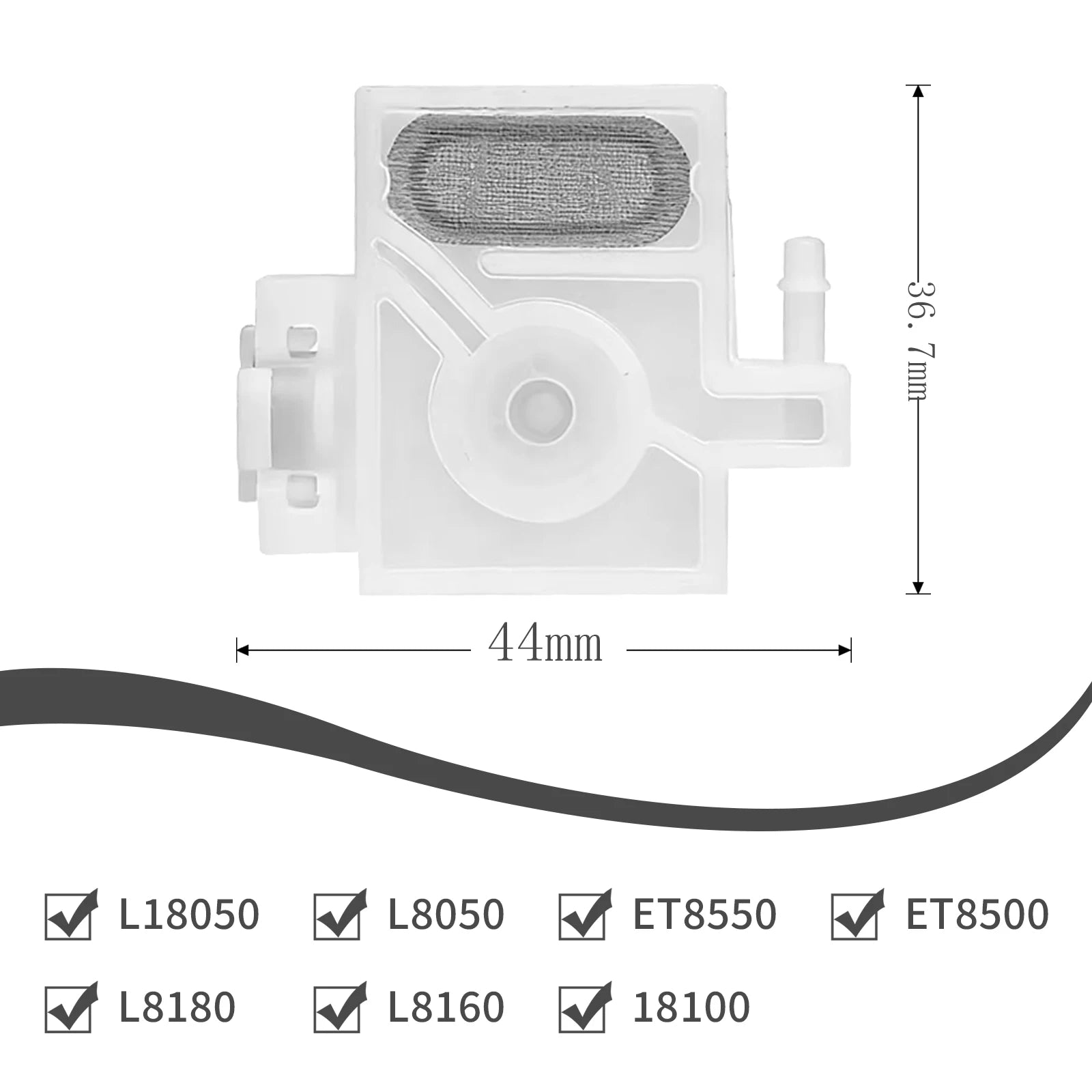DTF Ink Dampers with Printhead Adaptor Manifold For Epson L18050 L8050 ET8550 ET8500 L8180 L8160 DTF Convet Modify Customized