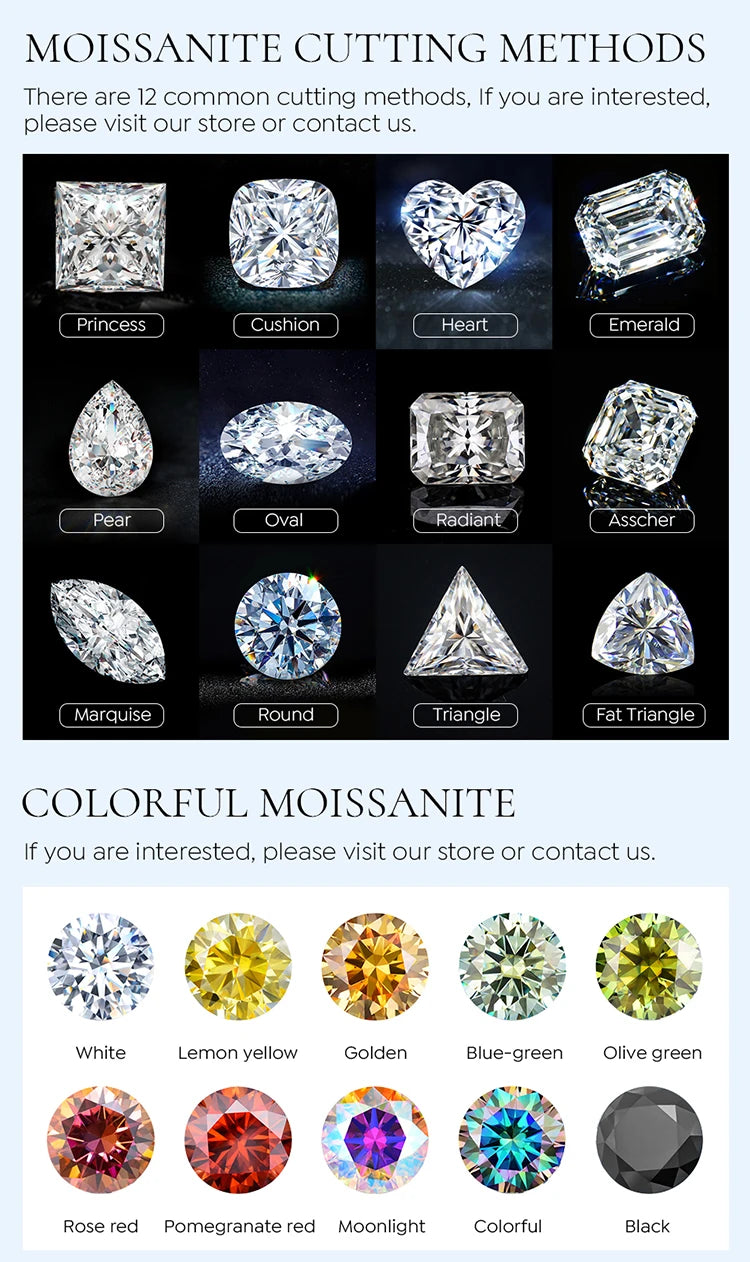 1CT Classical Certified Marquise Moissanite Diamond Ring For Women 925 Sterling Silver High Quality Wedding Jewelry