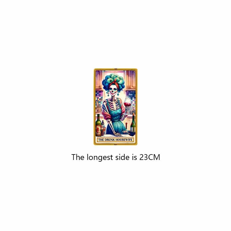 DTF Transfer Tarot Cards Sticker For Clothing Iron On Patch On T Shirts Fashion Women Heat Transfer Sticker DIY Custom