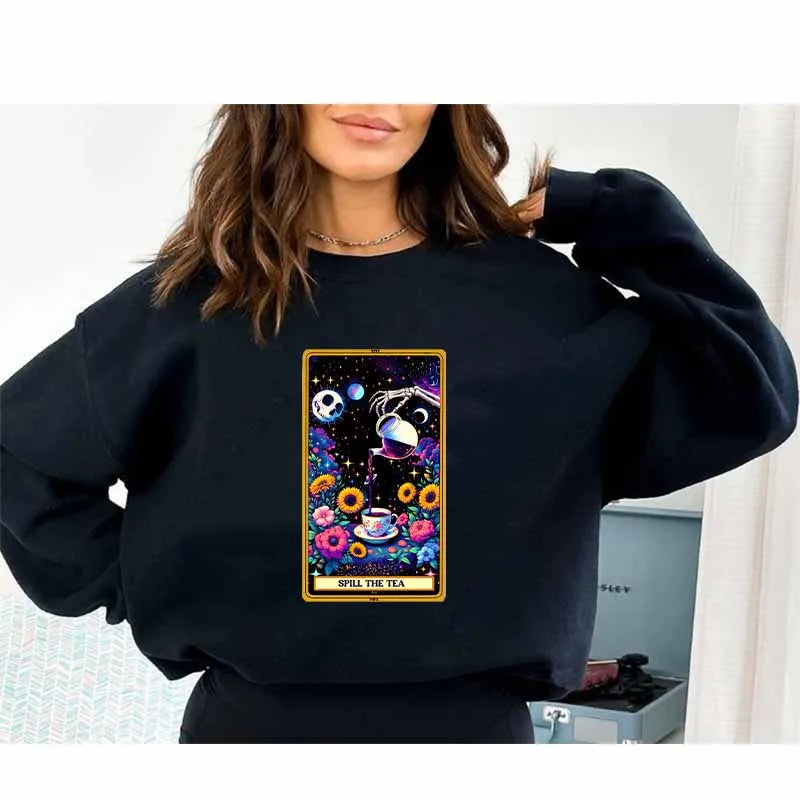 DTF Transfer Tarot Cards Sticker For Clothing Iron On Patch On T Shirts Fashion Women Heat Transfer Sticker DIY Custom