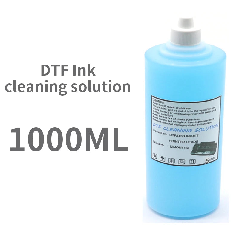 DTF Power Cleaner DTF Cleaning Solution Liquid For Direct to Film Printer Printhead Tube Maintenance Kit (3 Capacity Options)