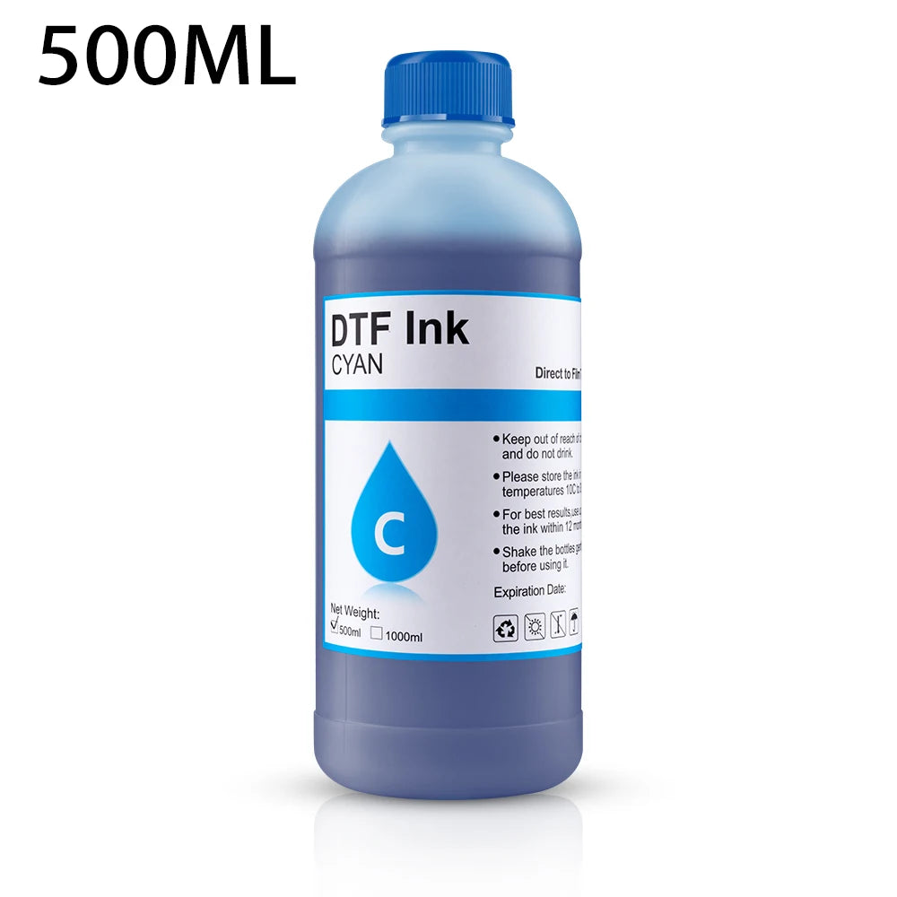 EP-DTF Ink 500ML 1000ML Direct to Transfer Film Ink For Epson Print head i3200 XP600 TX800 L1800 1390 L805 All DTF Ink Printing
