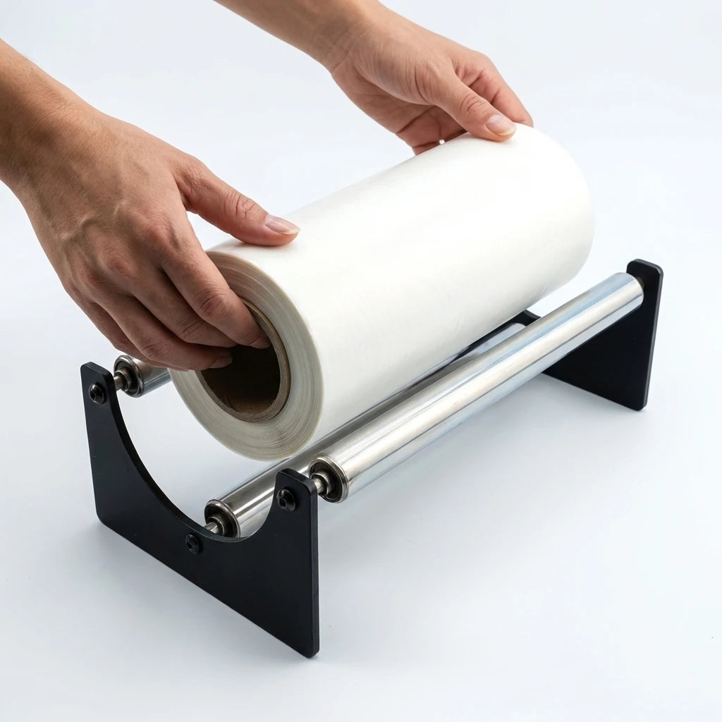 Roll Film Holder Roll Paper Stand for DTF & UV Label Printer Fit Epson L1800 L805 R1390 L18050 L8050 Max 33cm Metal Smooth Roll