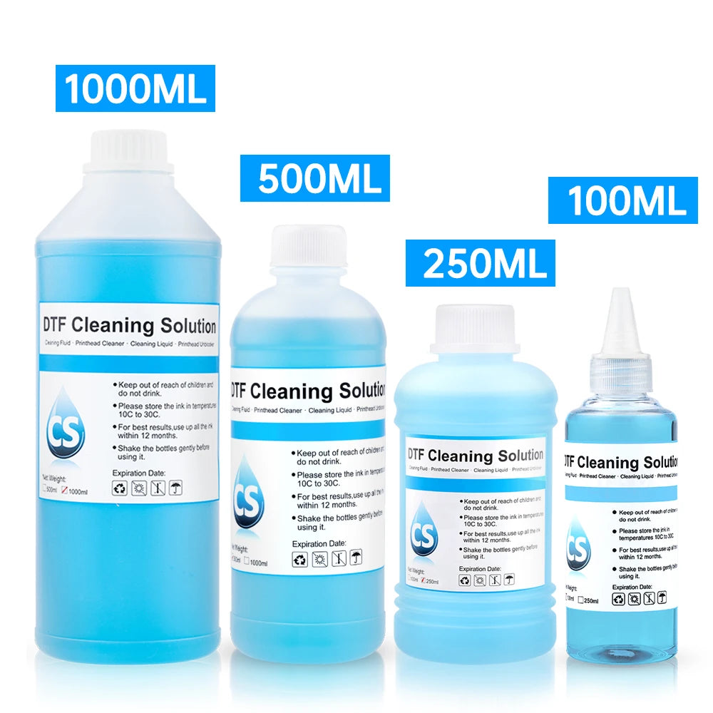 DTF Power Cleaner DTF Cleaning Solution Liquid For Direct to Film Printer Printhead Tube Maintenance XP600 TX800 i3200 1390 L800