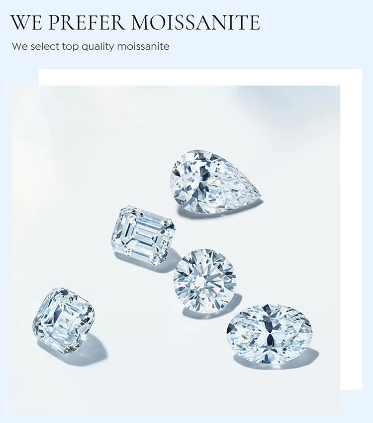 1CT Classical Certified Marquise Moissanite Diamond Ring For Women 925 Sterling Silver High Quality Wedding Jewelry