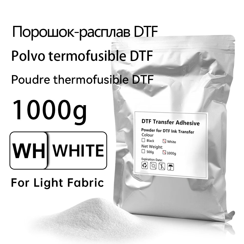 DTF Hot Melt Powder For Direct Transfer Film Printing PET Film Printing And Transfer Thermoplastic Polyurethane Polymer