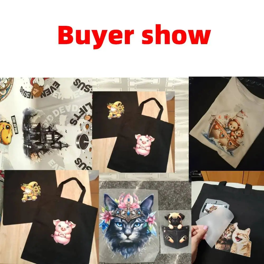 Custom DTF Heat Transfer – Print Your Logo or Photo on T-Shirts & Bags