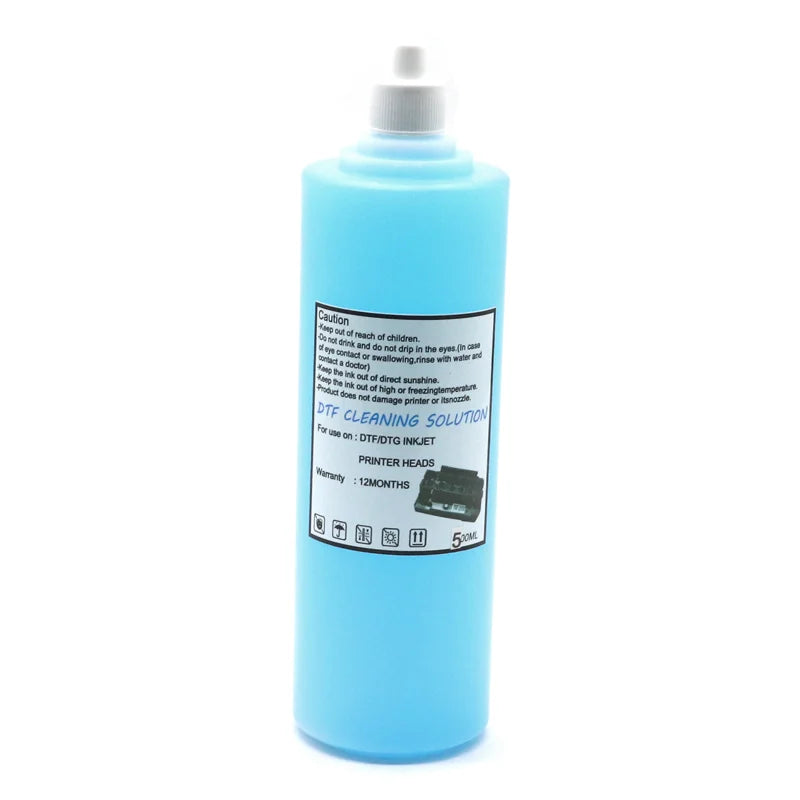 DTF Power Cleaner DTF Cleaning Solution Liquid For Direct to Film Printer Printhead Tube Maintenance Kit (3 Capacity Options)