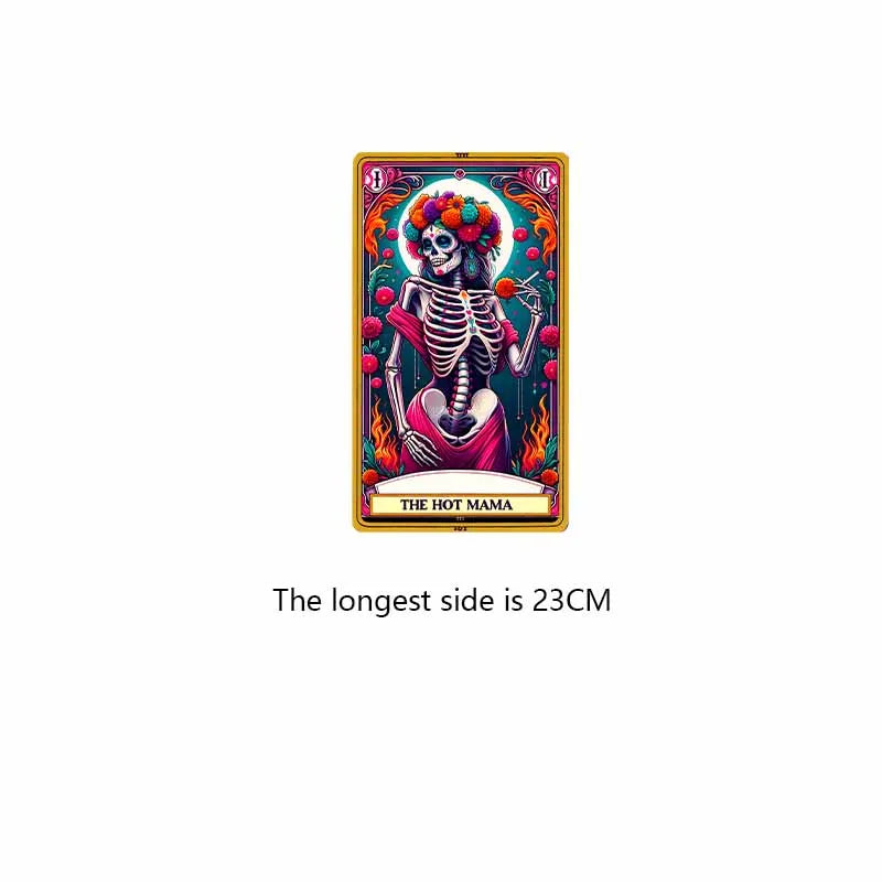 DTF Transfer Tarot Cards Sticker For Clothing Iron On Patch On T Shirts Fashion Women Heat Transfer Sticker DIY Custom