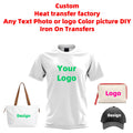 Custom DTF Heat Transfer – Print Your Logo or Photo on T-Shirts & Bags