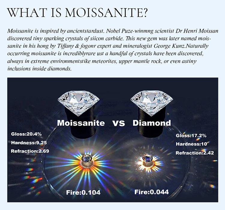 1CT Classical Certified Marquise Moissanite Diamond Ring For Women 925 Sterling Silver High Quality Wedding Jewelry