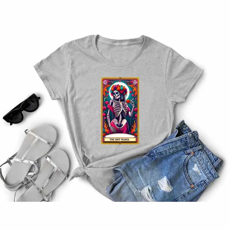 DTF Transfer Tarot Cards Sticker For Clothing Iron On Patch On T Shirts Fashion Women Heat Transfer Sticker DIY Custom