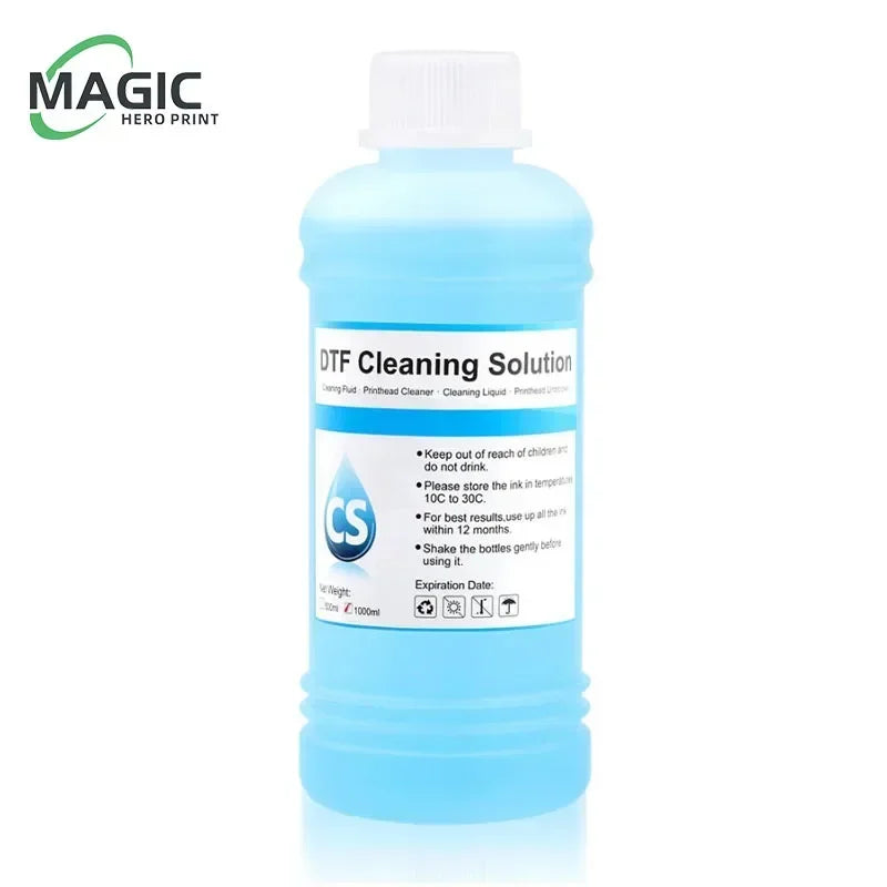 DTF Power Cleaner DTF Cleaning Solution Liquid For Direct to Film Printer Printhead Tube Maintenance Kit ( 3 Capacity Options)