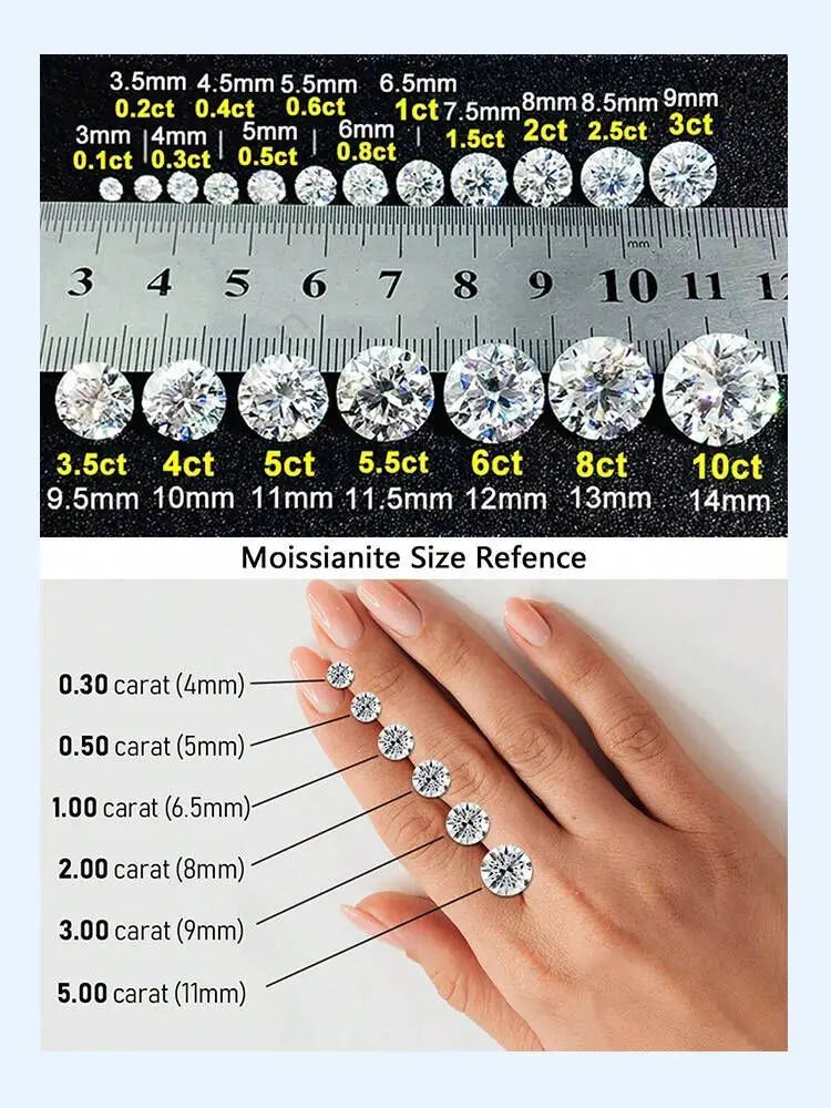 1CT Classical Certified Marquise Moissanite Diamond Ring For Women 925 Sterling Silver High Quality Wedding Jewelry