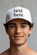 Custom White Cap - Your Logo or Text Here